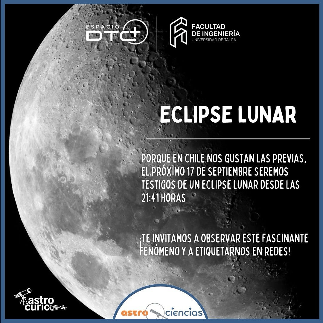 Eclipse lunar en Chile: la previa perfecta para el gran eclipse solar del 2 de octubre