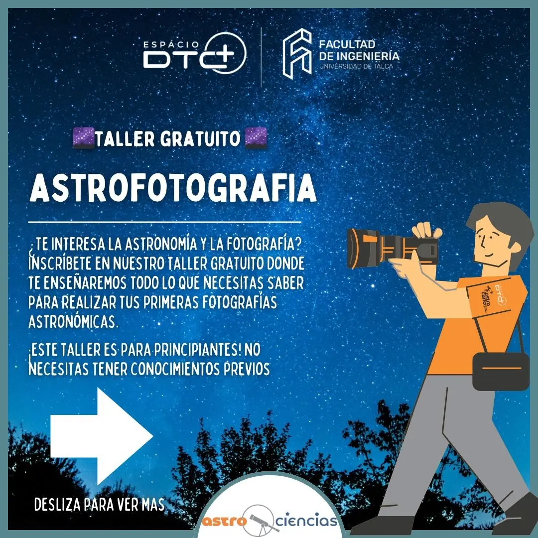 Taller gratuito de astrofotografía online: 6 módulos para aprender a capturar el Universo sin experiencia previa