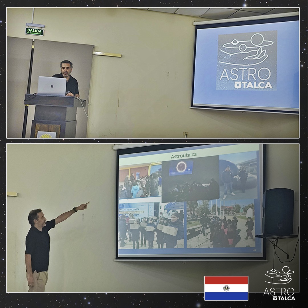 Roy Slater lleva "Astronomía en el Maule" a Paraguay: divulgación y colaboración internacional desde la UTalca